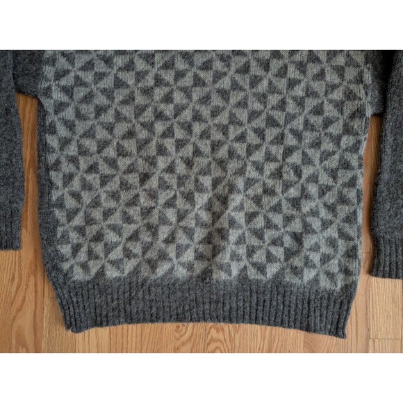 Vintage Hekla Sweater Mens L Icelandic Wool Geometric Crewneck Pullover Akureyri - Picture 2 of 8